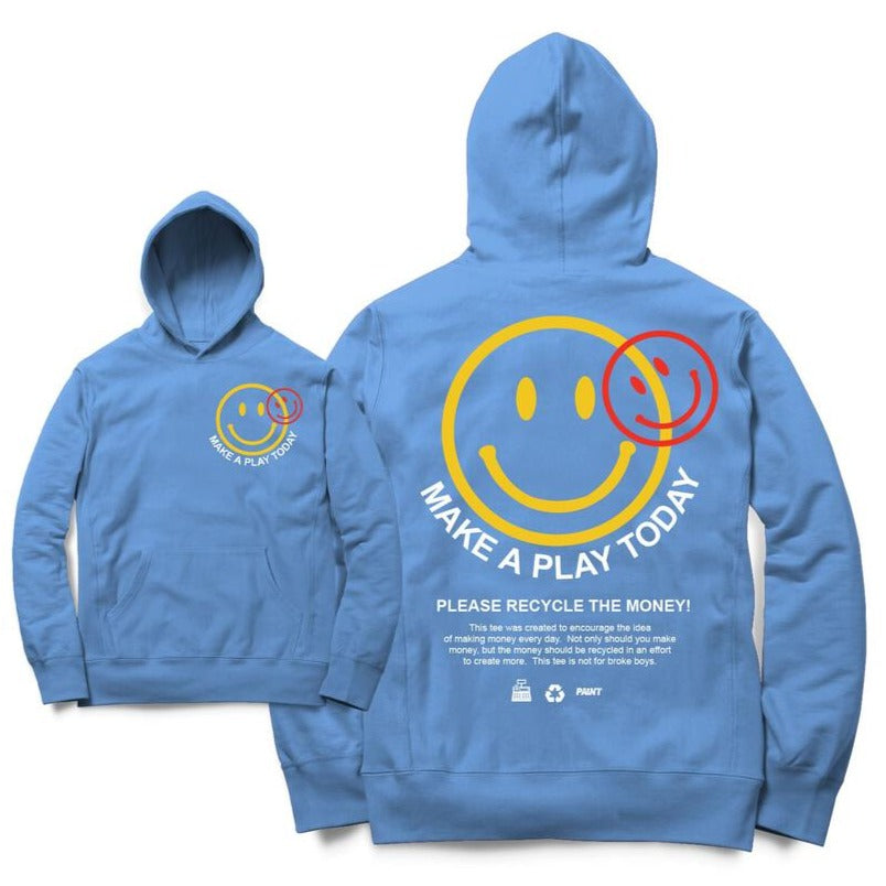 PAINT - SKY "Make A Play" Hoodie - LIGHT BLUE