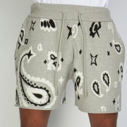 POLITICS - KNIT SHORTS - GREY