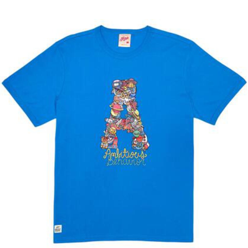 RED TAG APPAREL - Red Tag Ambitious Tee Shirts and Shorts - IBIZA BLUE