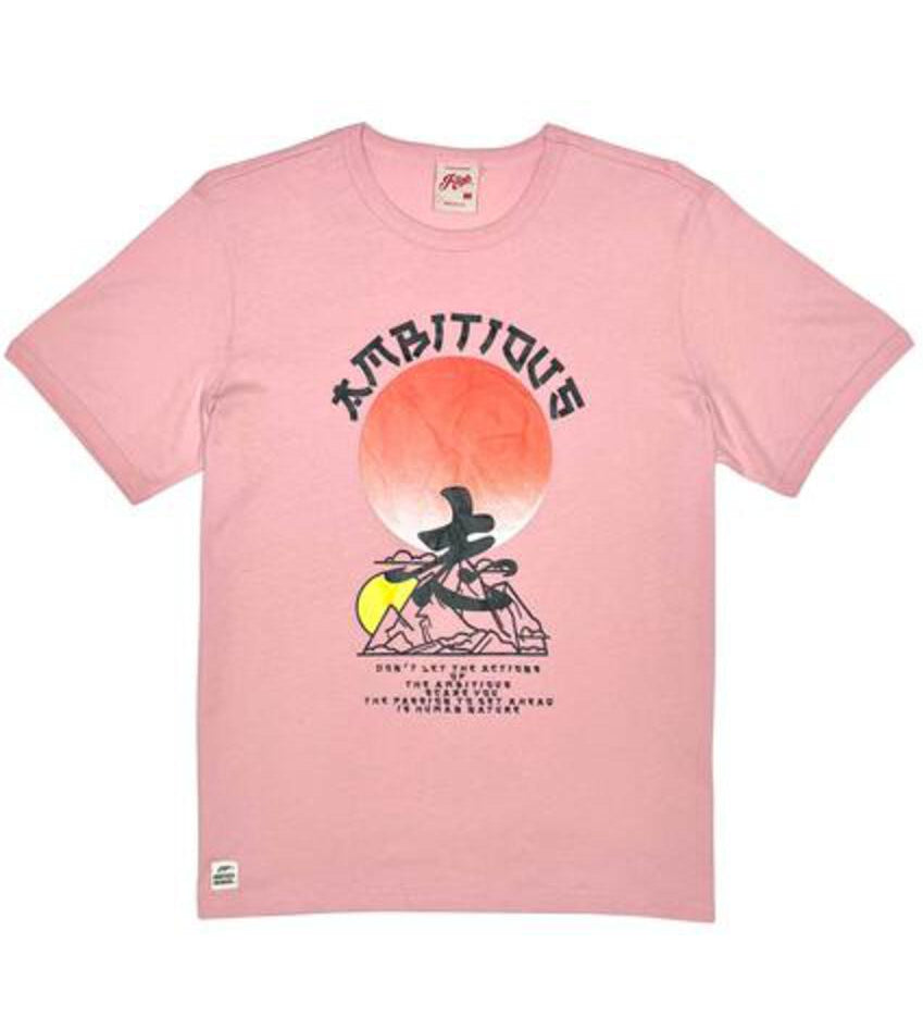 RED TAG APPAREL - Red Tag Kanji Tee - POWDER PINK