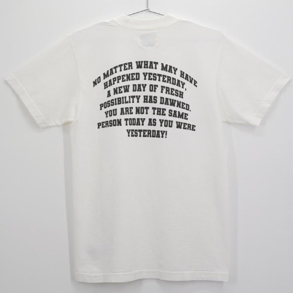 YESTERDAY IS DEAD - ATHLETICS TEE - WHITE