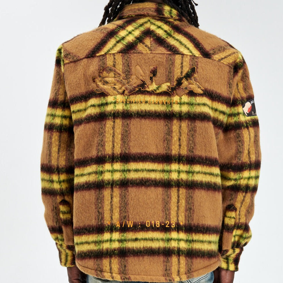 GALA - FURY FLEECE FLANNEL JACKET - (RUST)