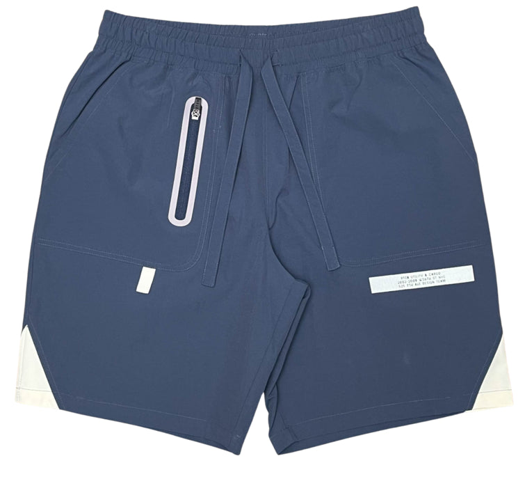 RED TAG APPAREL - Red Tag Utility Cargo Short - BLUE MIRAGE