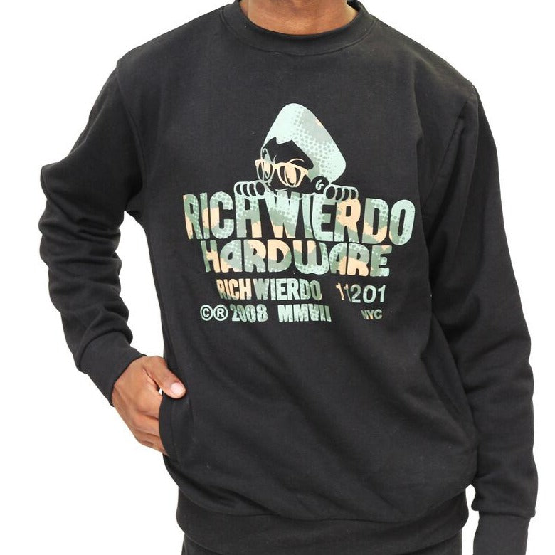 RICH WIERDO - Hardware Crew Neck - BLACK