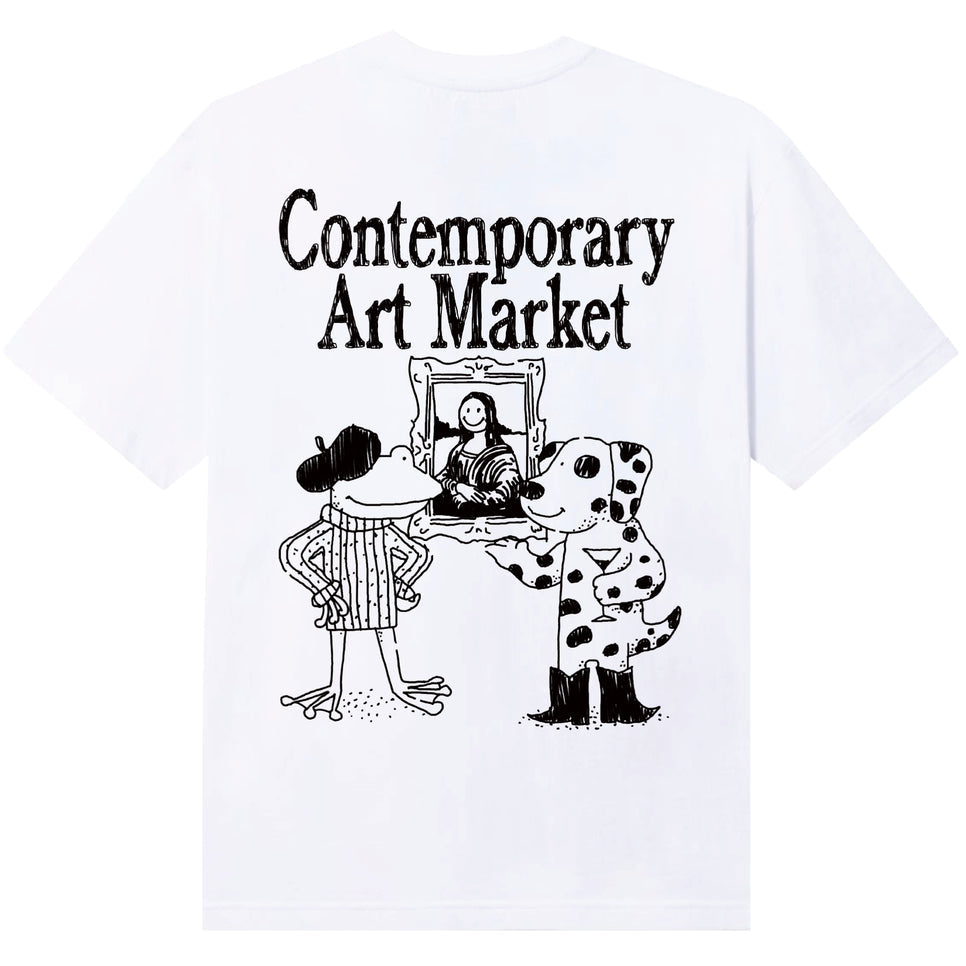 MARKET STUDIOS - SMILEY MUSEUM UV T-SHIRT - WHITE