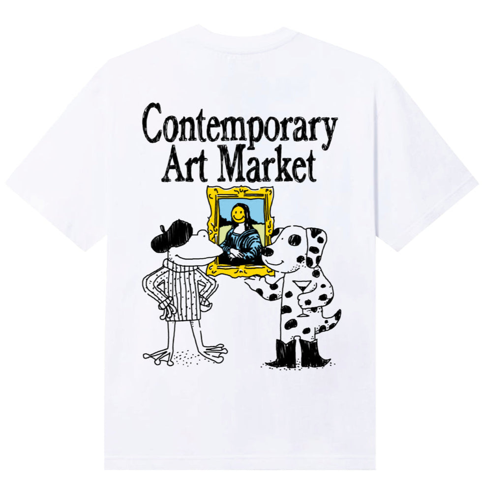 MARKET STUDIOS - SMILEY MUSEUM UV T-SHIRT - WHITE
