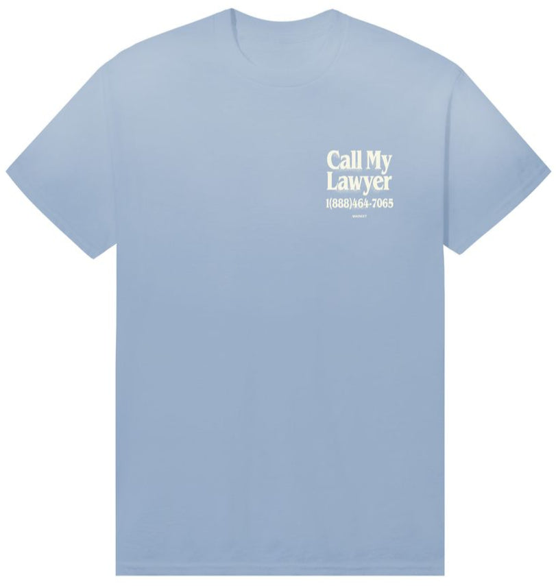 MARKET - CALL MY LAWYER 3D T-SHIRT - ICE BLUE