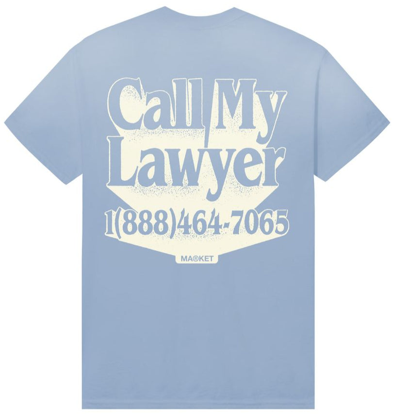 MARKET - CALL MY LAWYER 3D T-SHIRT - ICE BLUE