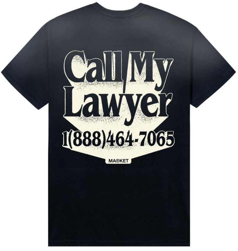MARKET - CALL MY LAWYER 3D T-SHIRT - PIRATE BLACK