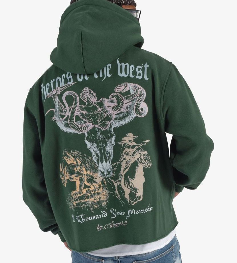 SUGARHILL - “MEMOIR” HOODIE - (DARK GREEN)