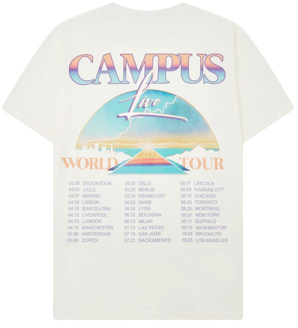CAMPUS - WORLD TOUR T-SHIRT - CREAM
