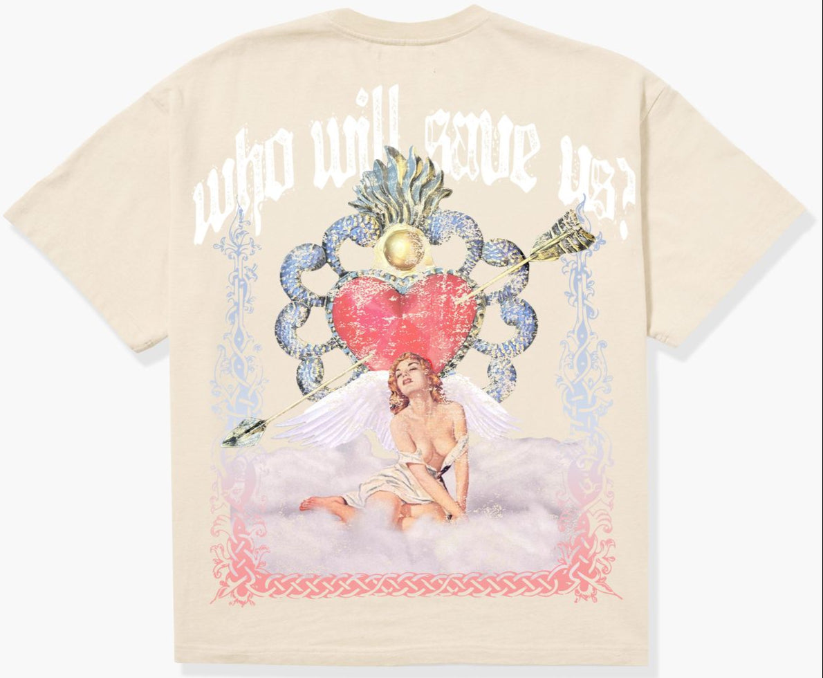 SUGARHILL - "SAVIOR" T-SHIRT - (CREAM)