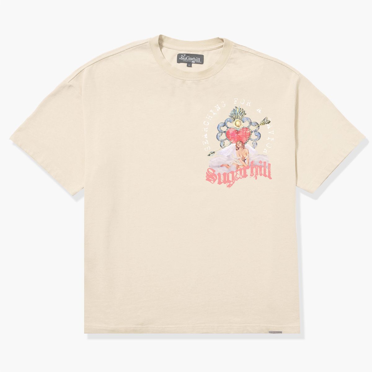 SUGARHILL - "SAVIOR" T-SHIRT - (CREAM)