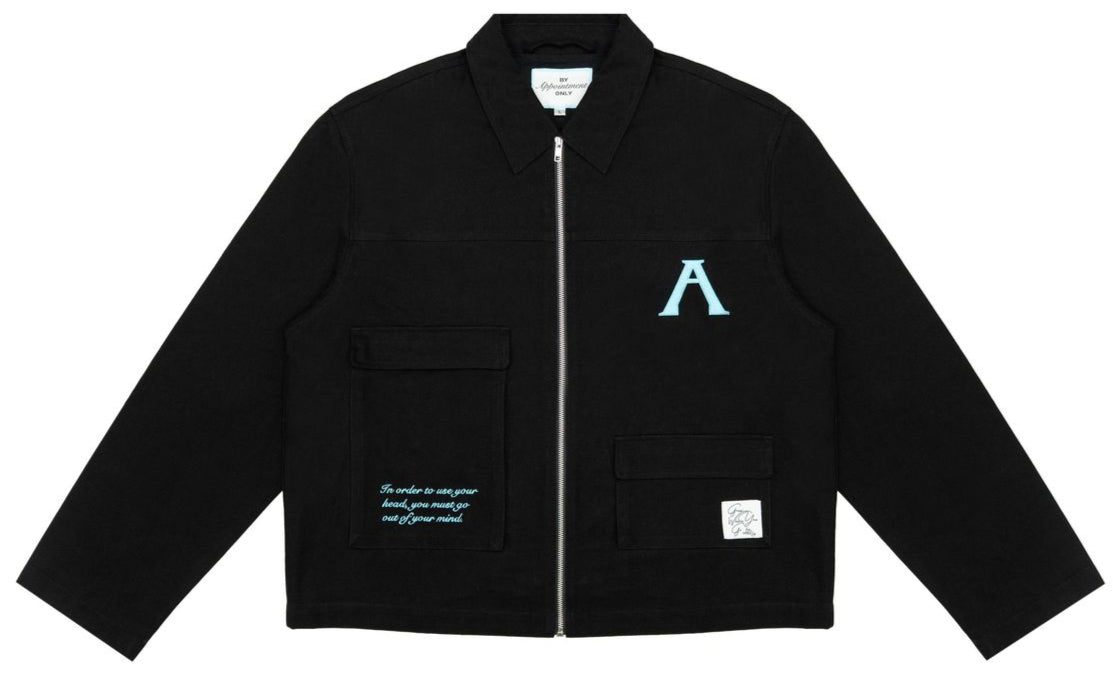 BY APPOINTMENT ONLY - TRELLIS - ZIP JACKET - BLACK