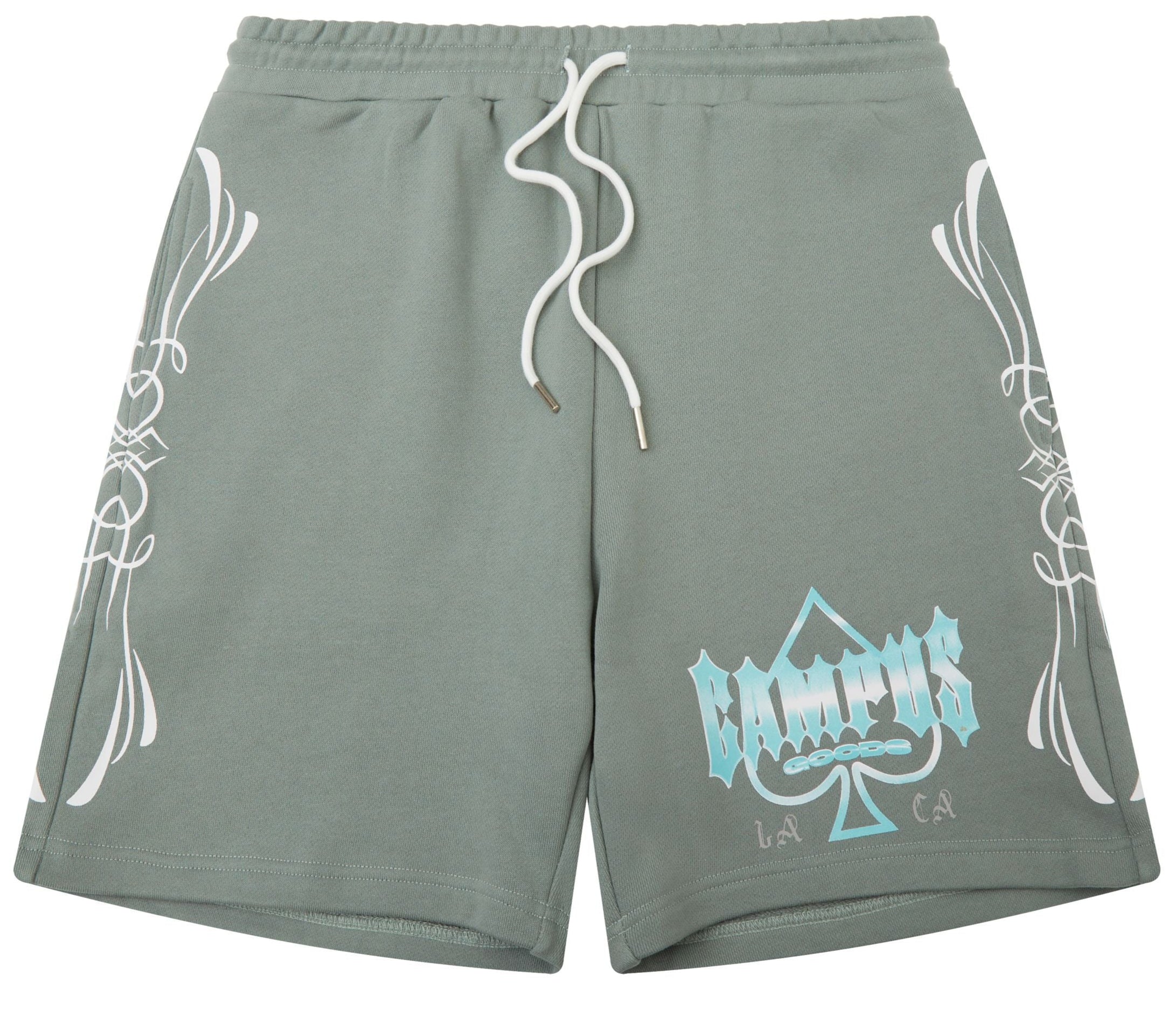 CAMPUS - Chrome Fleece Shorts - GREEN