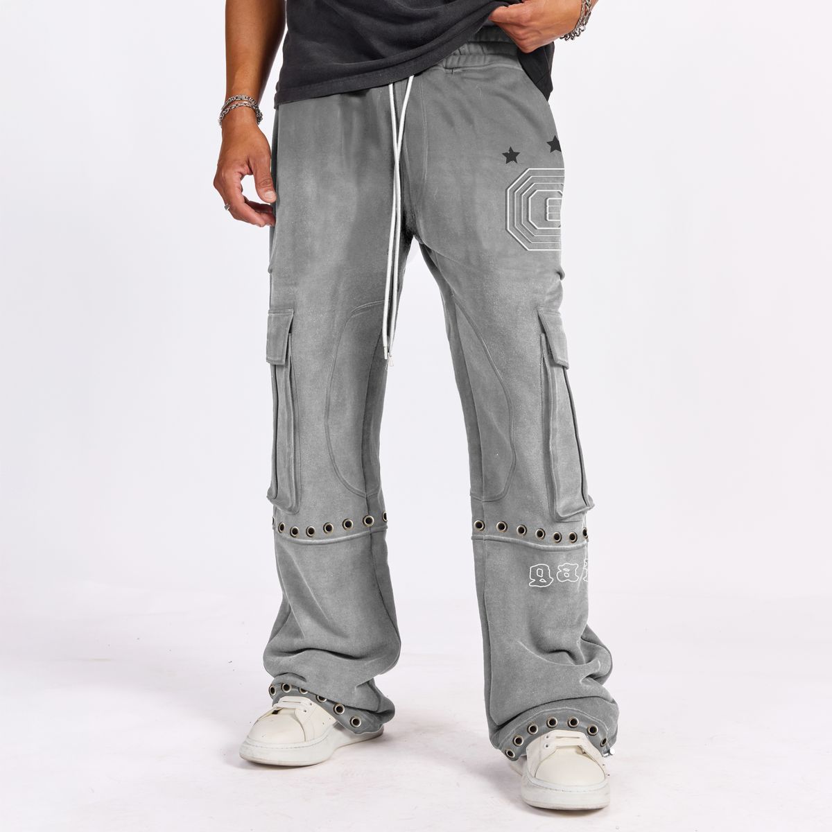 GALA - "HARPY" SWEATPANTS - (WASHED CEMENT)