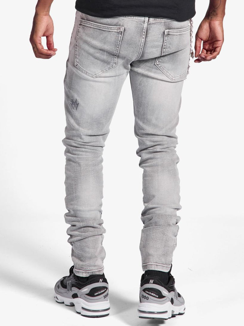 MELEE - "SIBERIA" JEANS - (GRAY WASH)
