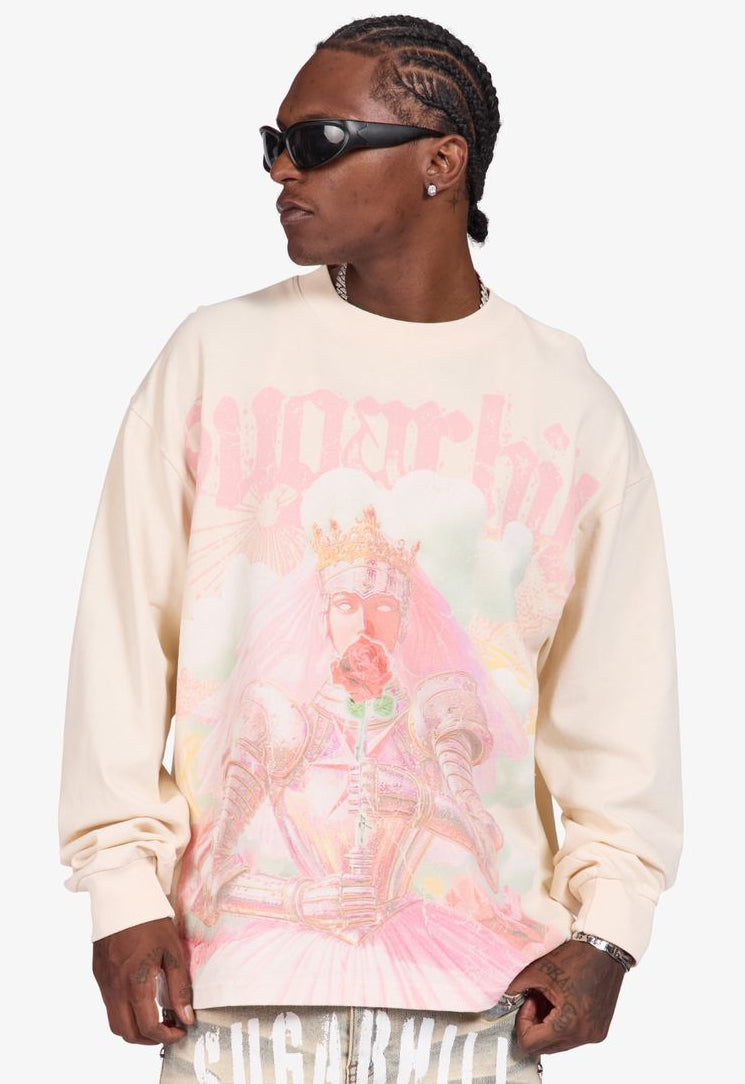 SUGARHILL - "REGALIA" L/S T-SHIRT - (CREAM)