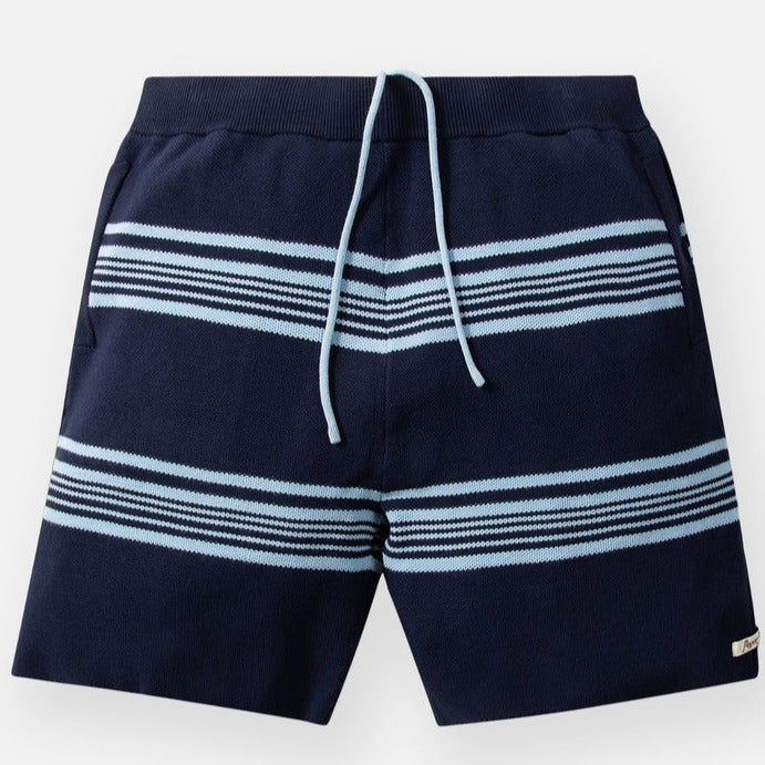 PAPER PLANES - Stripe Sweater Short - INDIGO