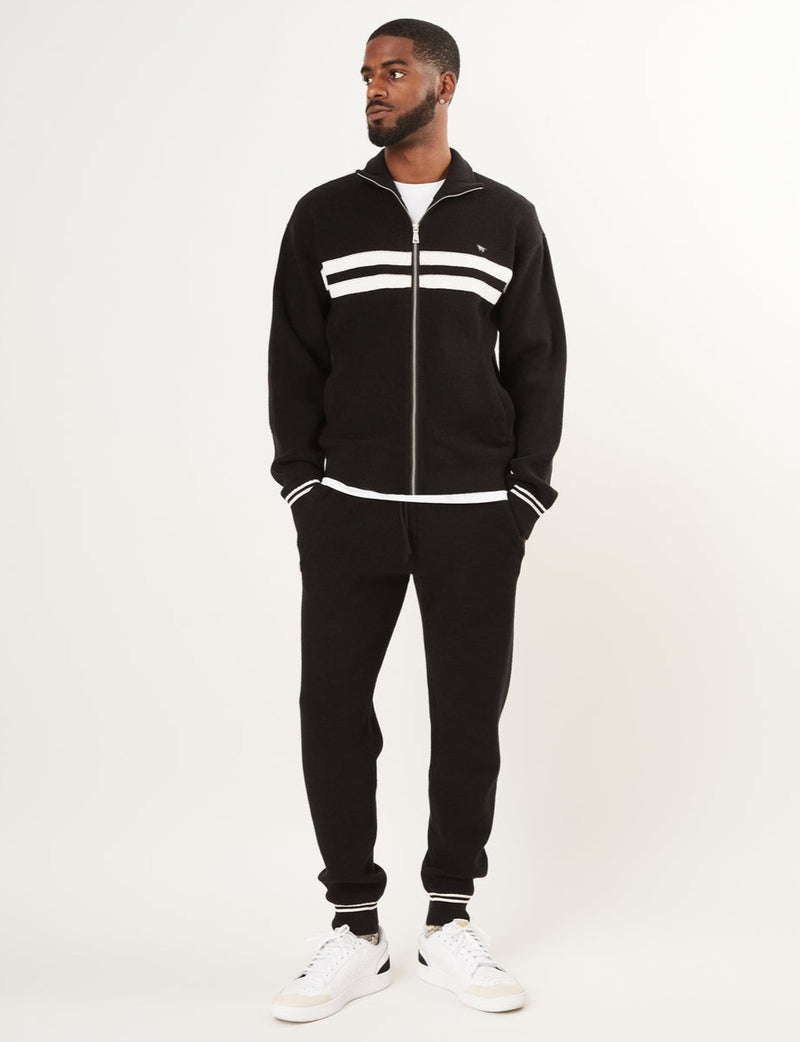 PAPER PLANES - Sweater Track Suit & Track Jogger - BLACK