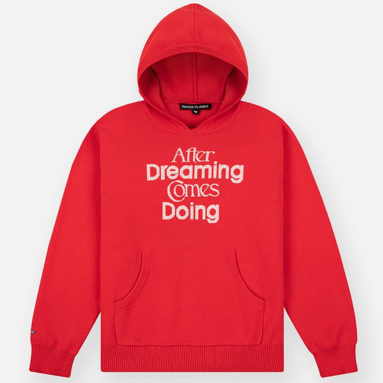PAPER PLANES - Birdseye Hoodie - SAFETY ORANGE