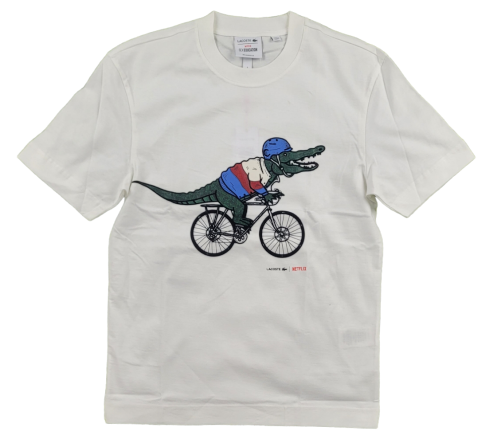 LACOSTE - SEX EDUCATION BIG PRINT - CREAM