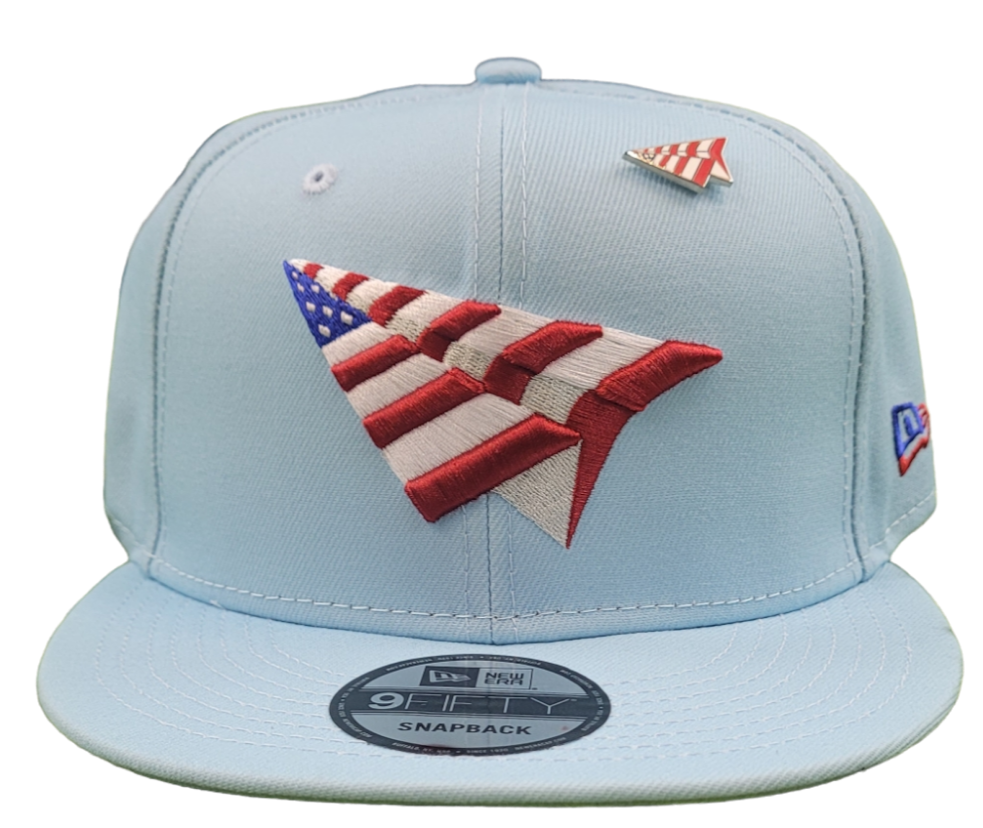 PAPER PLANES - American Dream Crown 9Fifty Snapback Hat - POWDER BLUE