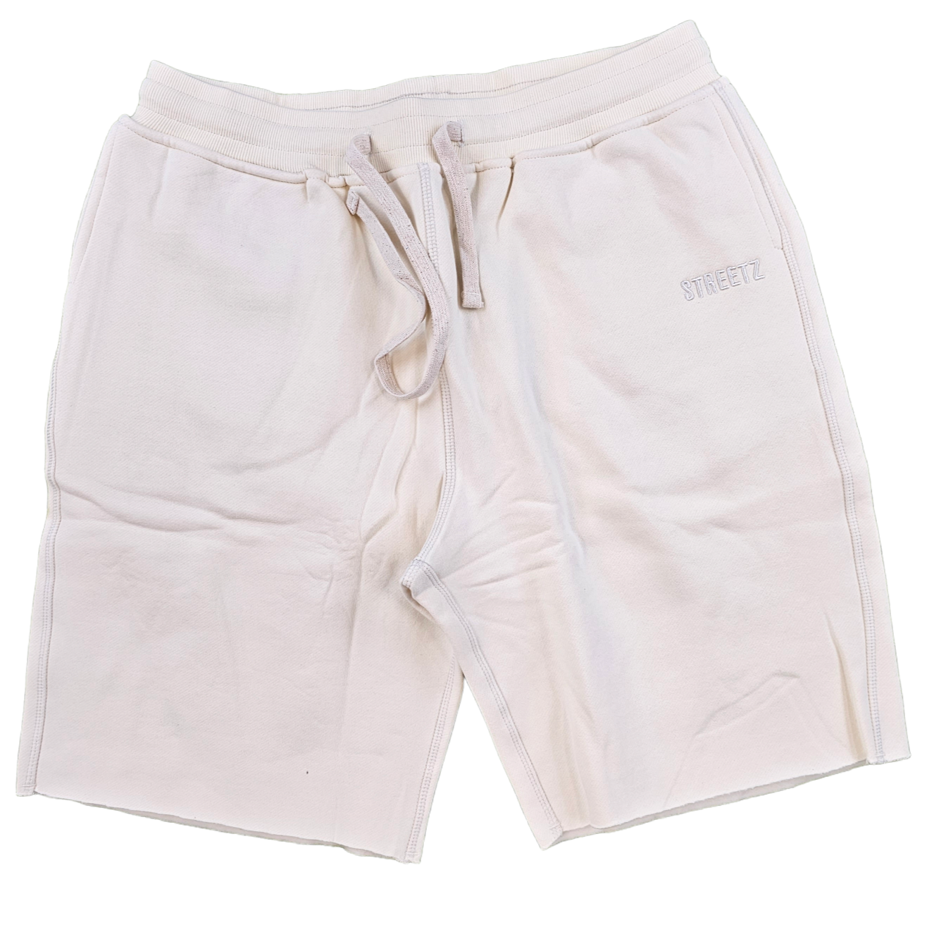 STREETZ IZ WATCHIN - FLEECE SHORTS - CREAM
