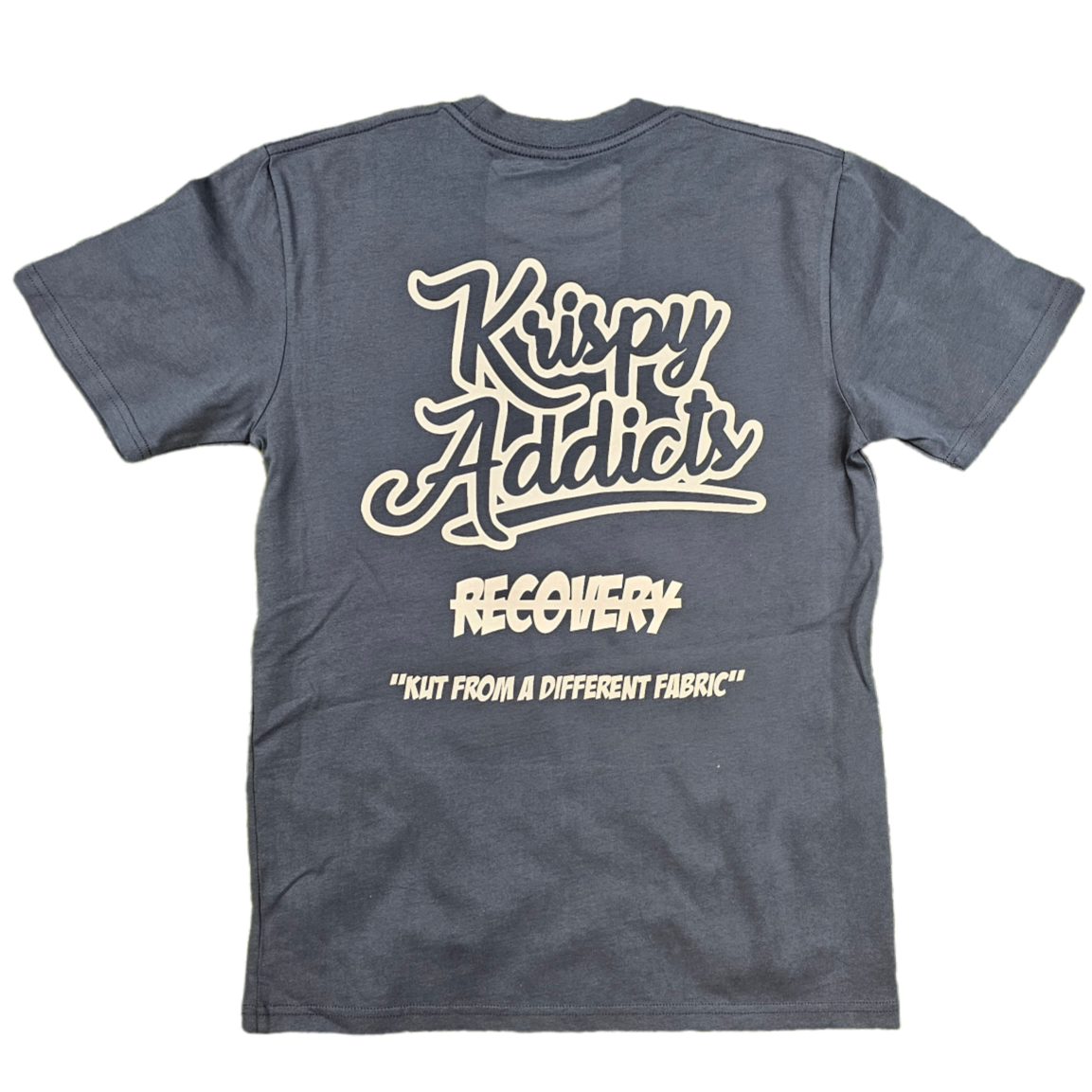 KRISPY ADDICTS - BACK TATT - DENIM BLUE/WHITE