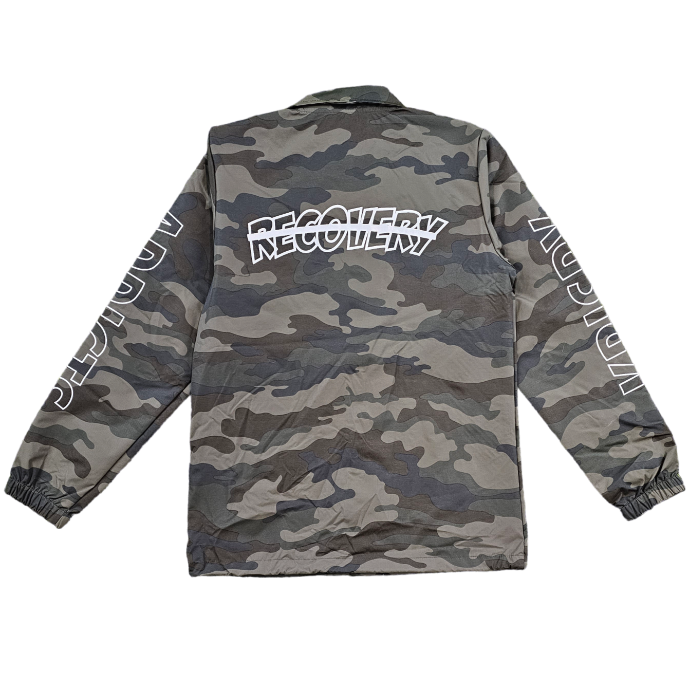 KRISPY ADDICTS - COACH JACKET WATERPROOF RECOVERY - CAMO/WHITE