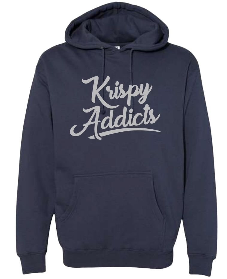 KRISPY ADDICTS - RAISE LOGO HOODIE - SLATE/GREY