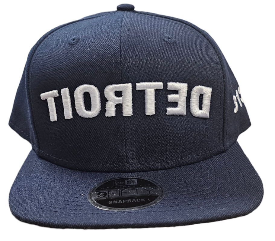 KRISPY ADDICTS - MIRROR DETROIT HAT X NEW ERA - NAVY BLUE
