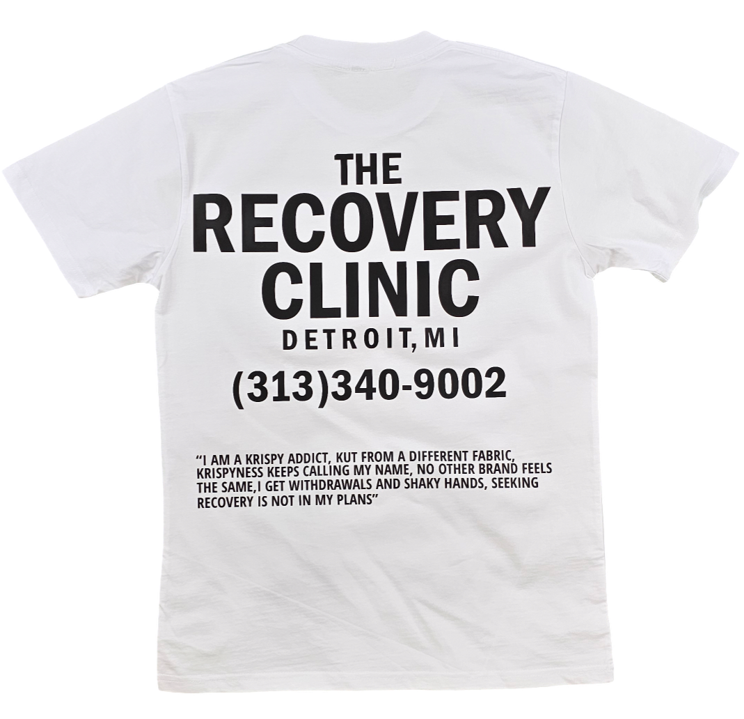 KRISPY ADDICTS - THE RECOVERY CLINIC - WHITE/BLACK