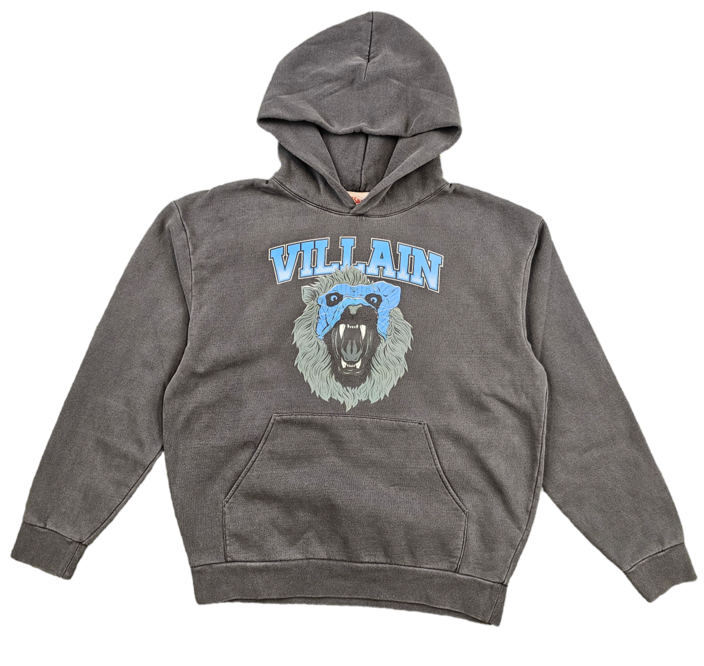 KRISPY ADDICTS - VILLAIN (DETROIT LIONS) HOODIE - CHARCOAL GREY