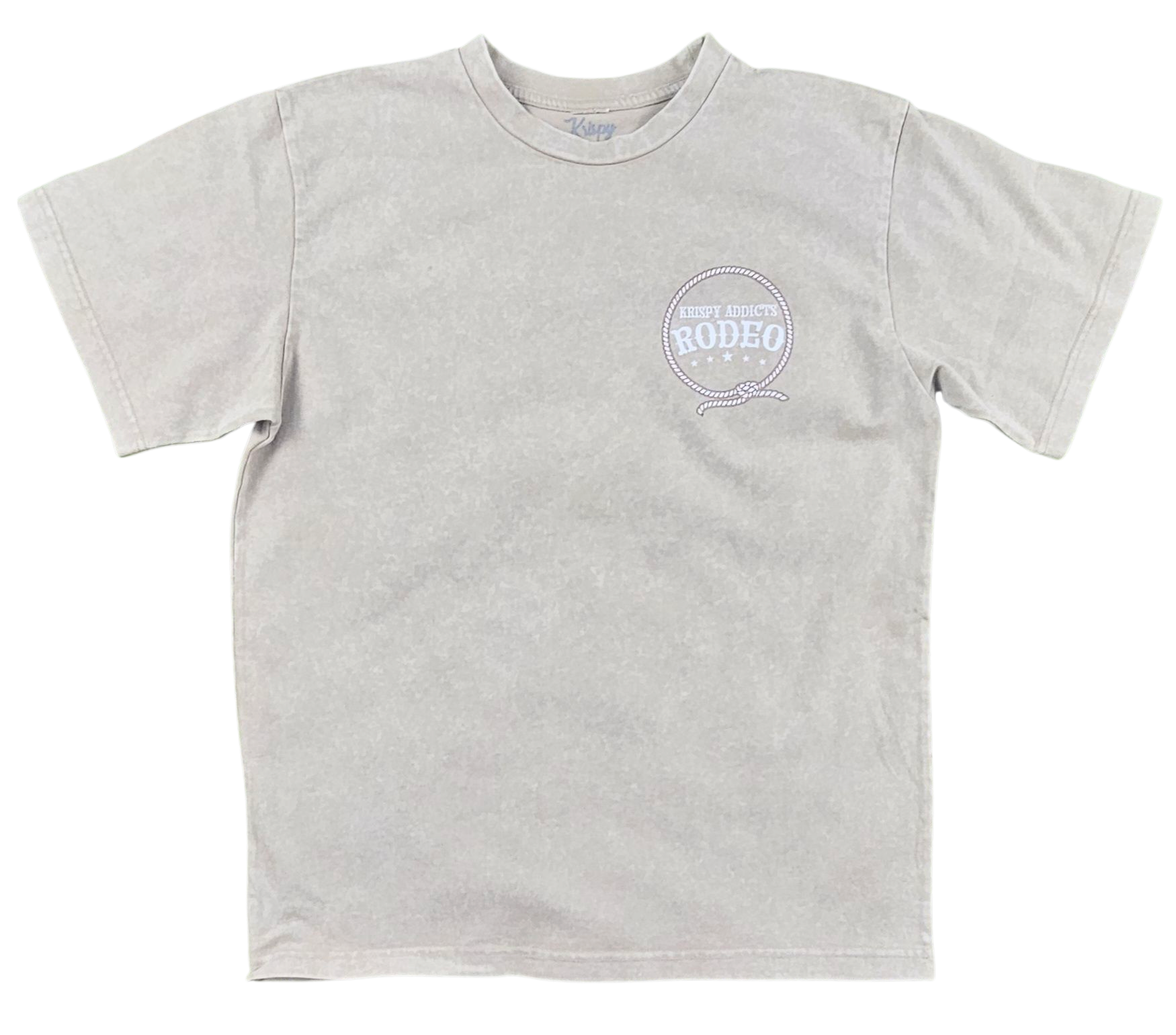 KRISPY ADDICTS - RODEO RELAXED TEE -BEIGE