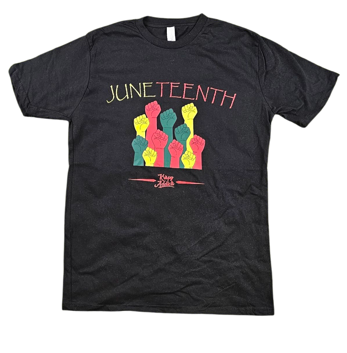 KRISPY ADDICTS - JUNETEENTH FISTS TEE - BLACK