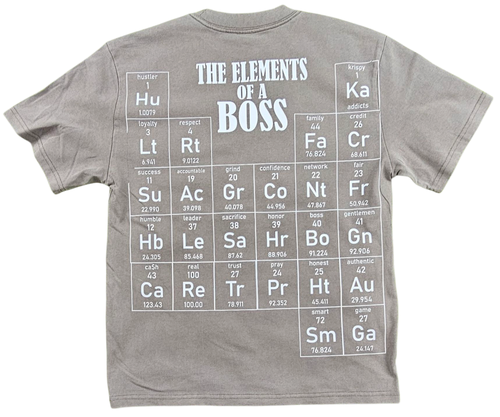 KRISPY ADDICTS - THE ELEMENTS OF A BOSS - WASHED GREY