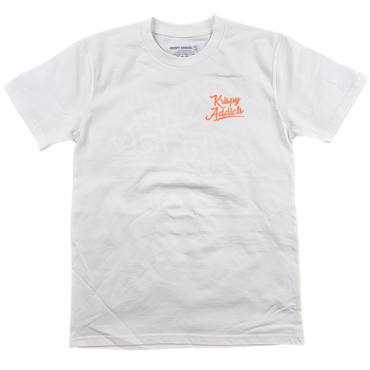 KRISPY ADDICTS - BACK TATT - CREAM/ORANGE