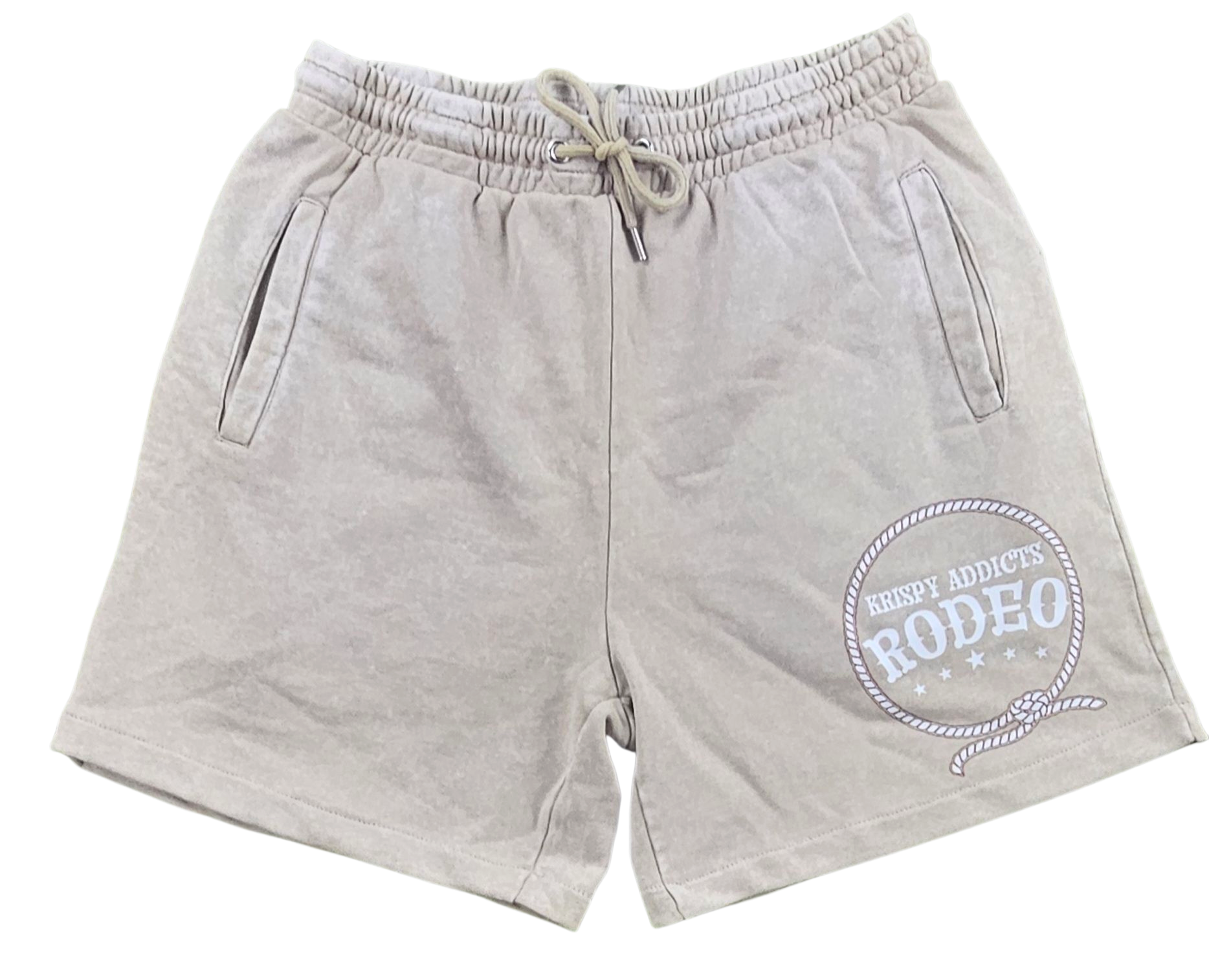 KRISPY ADDICTS - RODEO RELAX SHORT - BEIGE