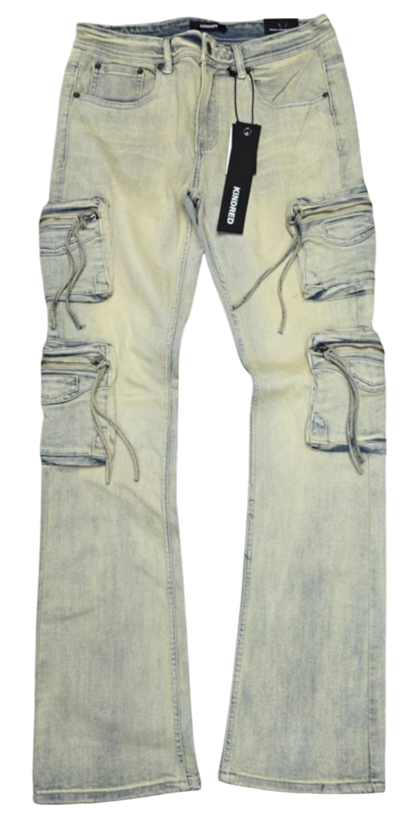 KINDRED PREMIUM - CARGO FLARE JEAN - SAND WASH