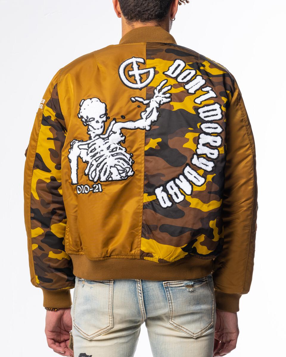 GALA - DOOMSDAY BOMBER JACKET - GOLD/SEPIA