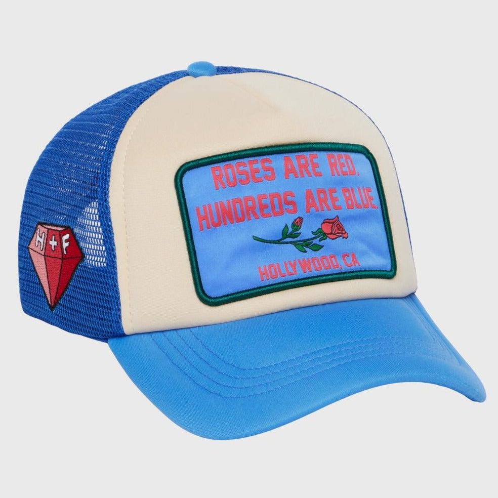 HOMME + FEMME -  POETRY TRUCKER HAT - BLUE