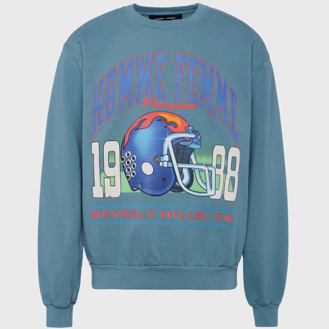 HOMME FEMME THE ELITE CREWNECK DEEP TEAL1