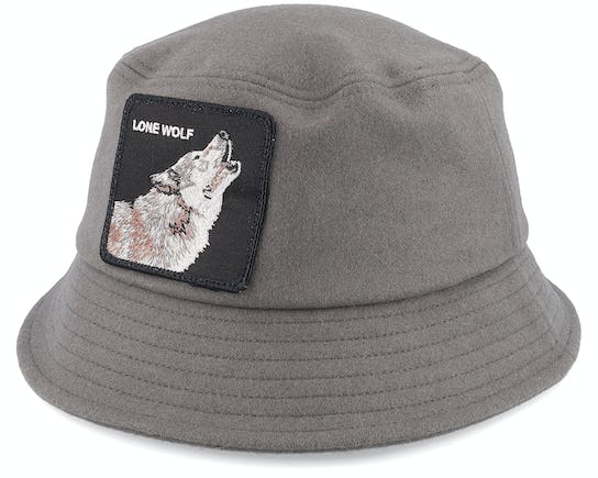 GOORIN BRO. - WOLF HEAT BUCKET HAT - GREY