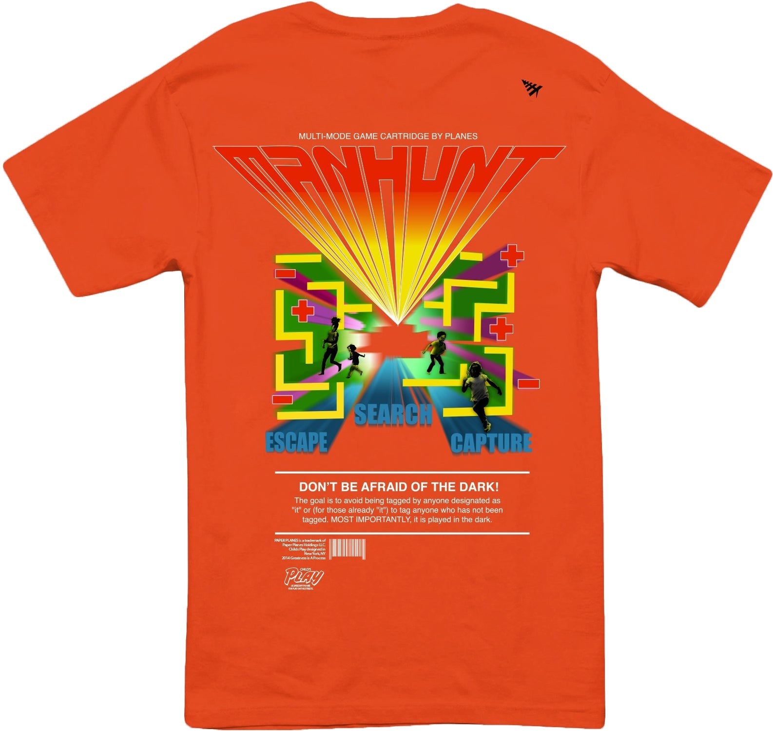 PAPER PLANES - MANHUNT TEE - TOMATOE