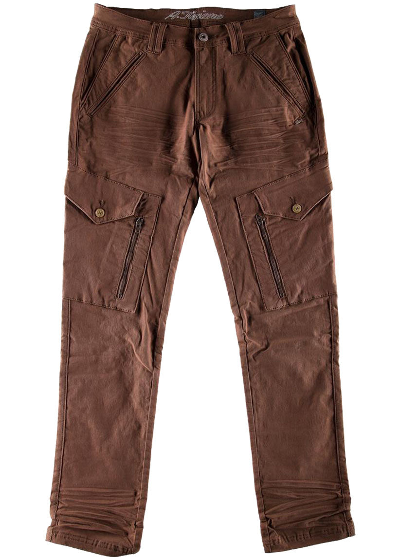 A. Tiziano - Denzel | Stretch Twill Cargo Jean (soil)