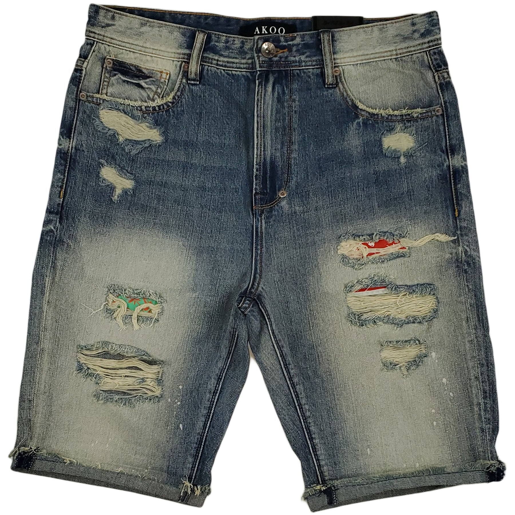 Akoo Patches Short Bora (BLUE JEAN)