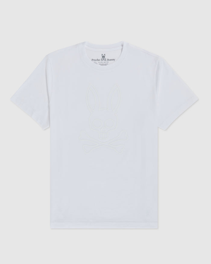 PSYCHO BUNNY - MENS OWEN TEE - WHITE