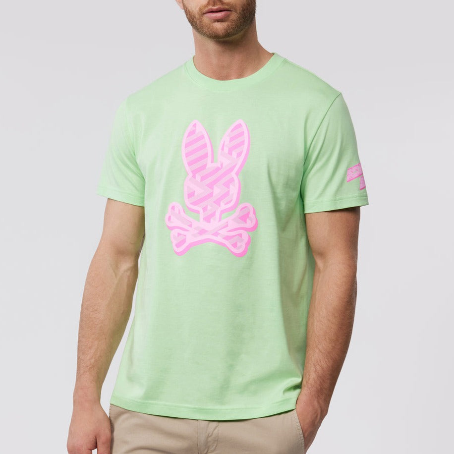 PSYCHO BUNNY - MENS PISANI GRAPHIC TEE - MINT