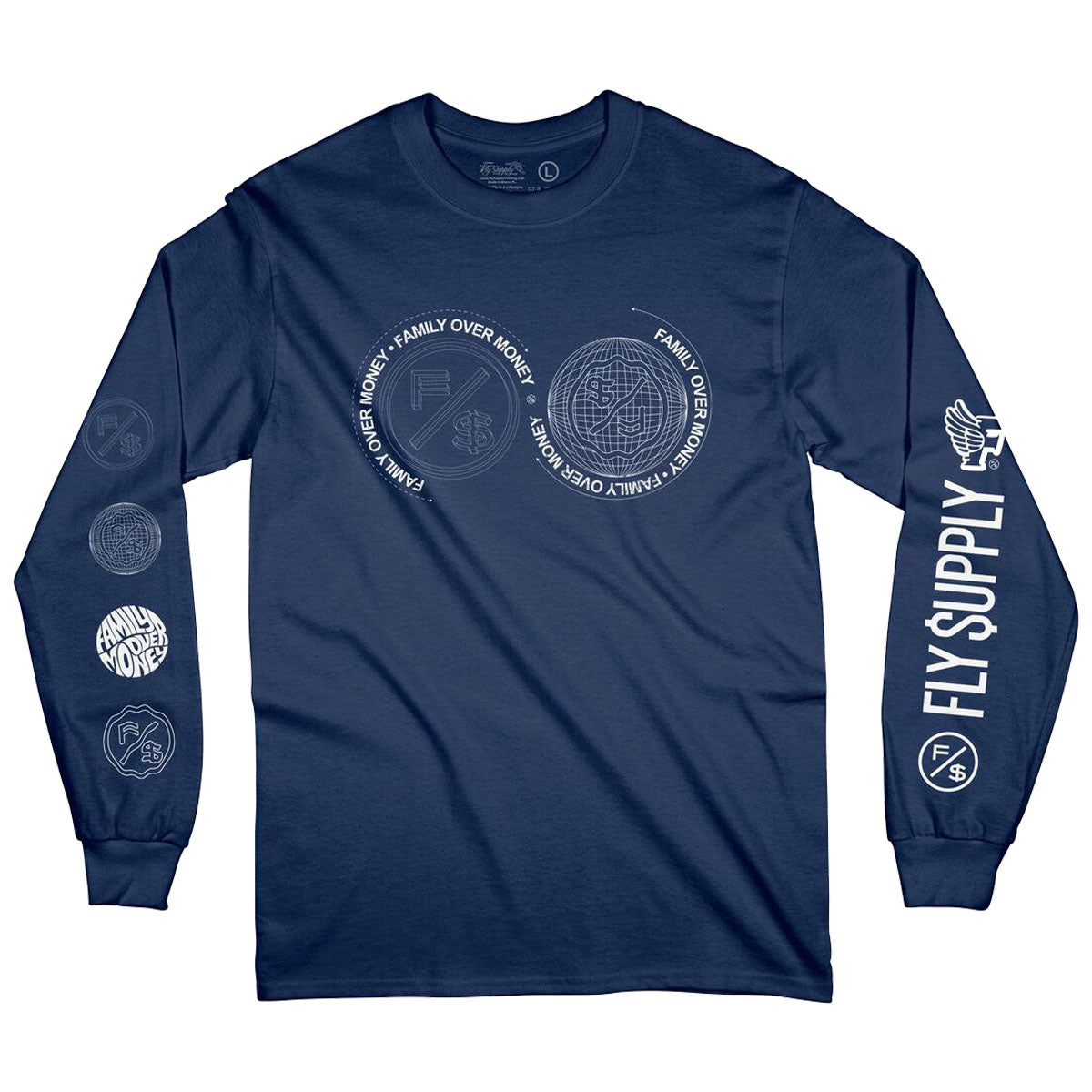 Fly Supply - Global FOM LS (navy)